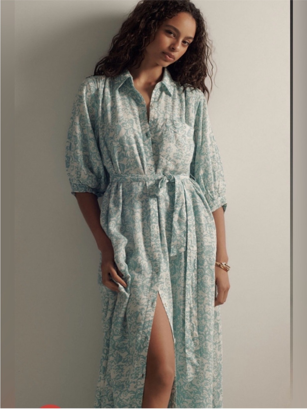 Anthropologies Maeve Mona Linen Shirt Dress in Size S - Picture 2 of 6